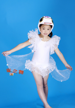 儿童白鹅动物小鹅演出服装白鹅 /小白鹅造型头饰 小白鹅演出服装