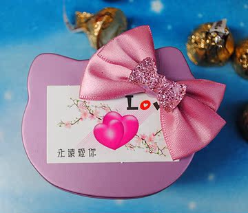 HELLO KITTY喜糖盒子 创意结婚用品婚礼糖盒婚庆用品满月糖盒