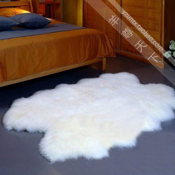 整张羊皮澳洲毛皮一体纯羊毛地毯客厅茶几地垫羊毛沙发垫坐垫