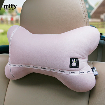 Miffi米菲兔汽车骨头枕 可爱卡通车用护颈枕 车载车用头靠 单个装
