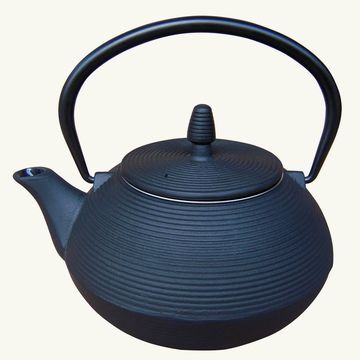 铸铁茶壶XLW0.9L日式生铁壶 无涂层氧化膜铸铁壶