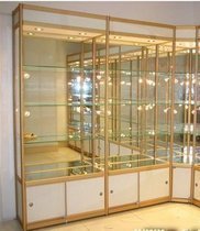 特价玻璃钛合金展柜展示柜货架货柜玻璃柜台陈列柜展示架化妆品展