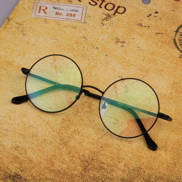 哈利波特圆眼镜框 复古正圆形平光近视眼镜架 潮人男女经典文艺款
