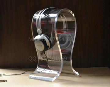 苹果耳机架亚克力水晶耳机支架HTC魔音耳机展示架高档耳机支架