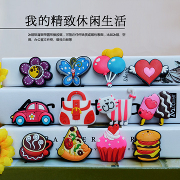 包邮创意卡通动物冰箱贴磁贴 韩国磁贴玩具 宝宝早教磁铁贴12款入