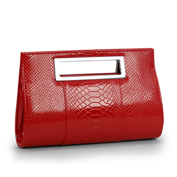 女士夹包2015春夏新款韩版定型包小包斜跨单肩手拿包钱包红色皮包