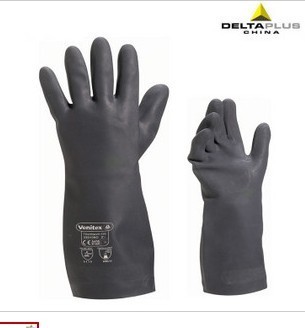 特价代尔塔201510防护手套氯丁橡胶高性能防护手套耐油热工作手套