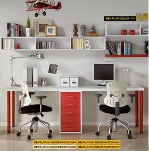 创意韩式宜家加厚办公双人台式电脑桌简约时尚双人电脑桌办公家具