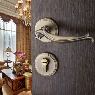 美国多灵现代欧式青古铜防盗锁三件套室内卧室木门锁美式锁具套装