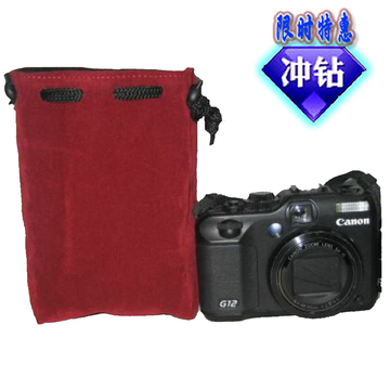数码相机布袋索尼摄像机软包 佳能G12G15G1X 尼康P7000相机镜头包