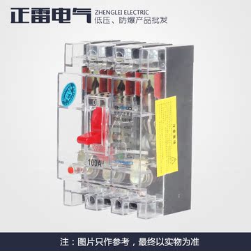 上海人民DZ15-40A63A-100A-390-290透明塑壳断路器2-3极空气开关