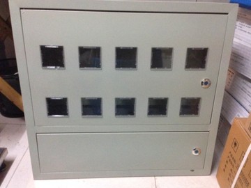 PZ40电表箱 金属铁质电表箱 带空气开关C45安装位单相电表箱 10户