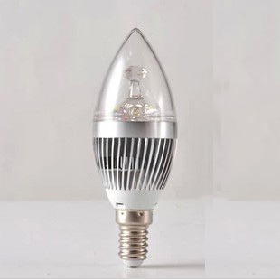 超亮LED灯泡 LED蜡烛灯 水晶灯光源E14/E27螺口5W  3W