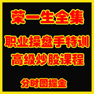 荣一生上海第一代职业操盘手  机构特训系列课程11G完整版DVD光盘