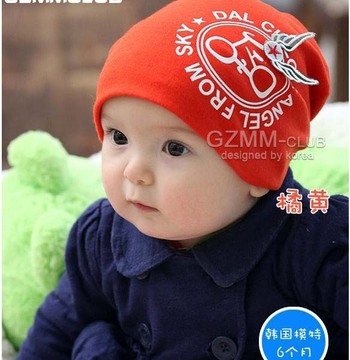 儿童帽子BB套头睡帽男女童宝宝新生儿婴儿秋天0-3-6个月1岁秋冬季