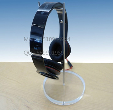 苹果店专用耳机展示架 亚克力高档耳机架 金属杆苹果耳机支架