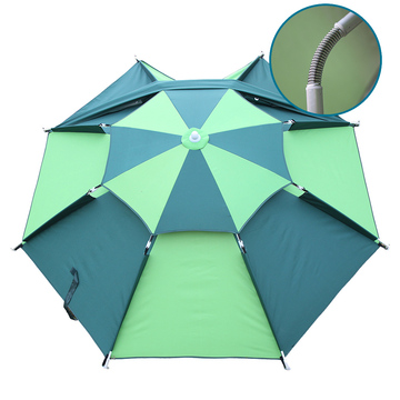 【千艺】钓鱼伞 万向加固开口 防风防紫外线 铝合金伞杆 特价包邮