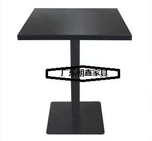 支架结构正方形刨花板简约现代三聚氰胺板餐桌住宅家具 橡木