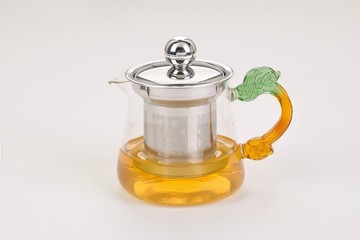 厂家直销正品斌能达红茶茶具泡茶器双耳壶龙把壶不锈钢内胆花茶壶