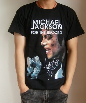 2013天皇巨星迈克尔杰克逊纪念男T恤短袖圆领重金属摇滚朋克男装