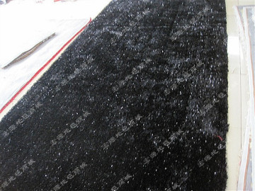 精品韩国丝地毯 客厅地毯 卧室地毯 大地毯  黑丝加亮丝 1.4*2m