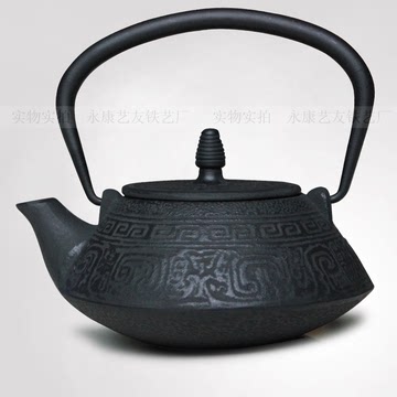 铸铁茶壶 保健工艺茶壶 GF0.8L铸铁壶 仿日本生铁壶 厂家直销