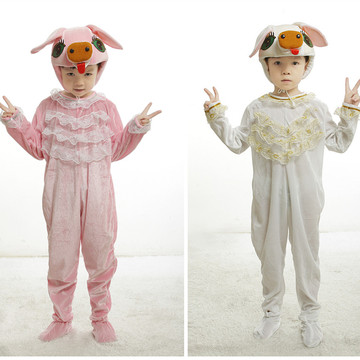 小猪演出服儿童演出服装小猪表演服装 幼儿扮演动物造型舞蹈服装
