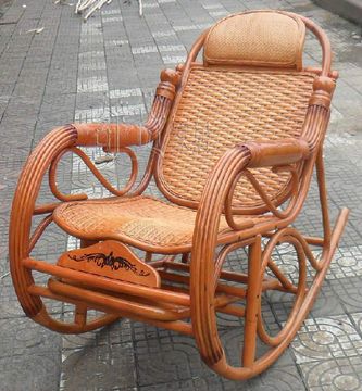 特价包邮送垫子藤摇椅逍遥椅厂家直销高档摇椅印尼全藤大号弯板