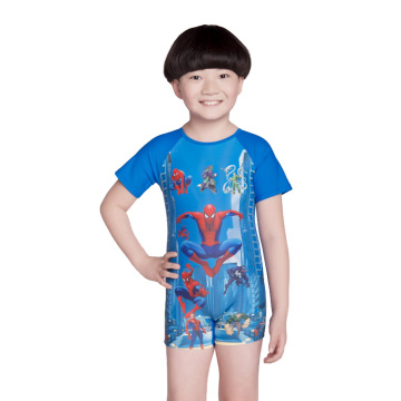 韩国新款儿童泳衣 可爱超酷卡通男童连体平角泳衣 儿童连体泳衣