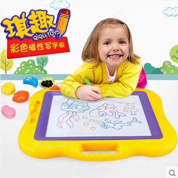 儿童画板磁性写字板 宝宝益智玩具1-3-5岁2幼儿彩色小黑板