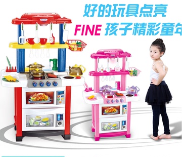 超市儿童购物车过家家玩具宝宝手推车女孩厨房蔬菜水果套装礼物