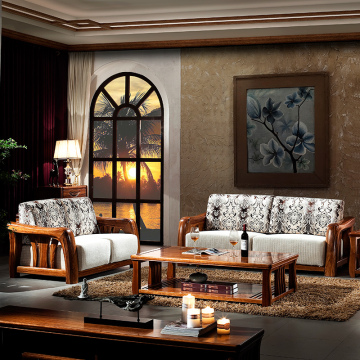 艾米芮实木沙发纯新中式实木乌金木转角沙发全实木客厅家具组合