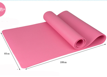 初学瑜伽垫TPE无味加厚6mm加宽60瑜珈瑜伽防滑健身垫子加厚运动垫