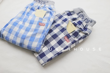 110-150 sugerhouse 男童双层纱夏季短裤 经典优雅的格子们