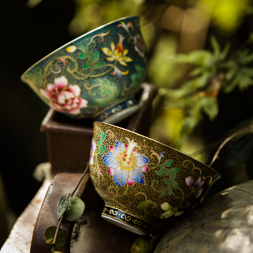 良器景德镇陶瓷茶杯小手工手绘茶盏茶碗个人品茗杯主人杯功夫茶具