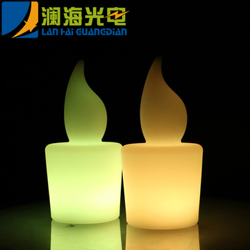 促销七彩LED电子蜡烛灯表白求婚生日蜡烛浪漫发光蜡烛灯婚庆用品