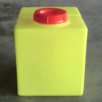 PE容器 滚塑方桶 聚乙烯40L/升方形黄色加药箱/滚塑桶/酸碱塑料桶