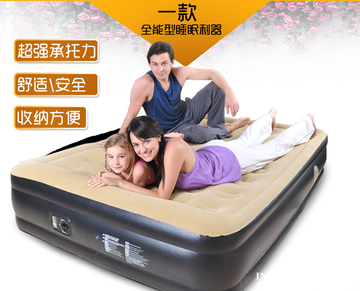 吉龙充气床 豪华充气床垫双人 单人加厚加大充气床植绒气垫床