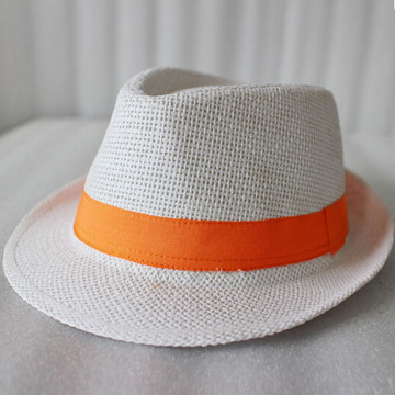 夏日清新小礼帽草帽爵士帽草编帽子多色沙滩帽子