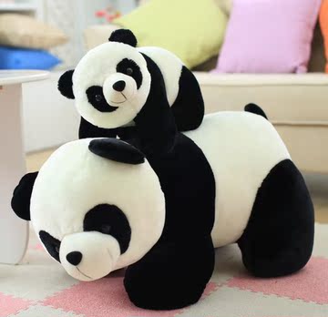 大熊猫公仔抱抱熊猫毛绒玩具熊猫抱枕超大趴趴熊猫女孩子儿童礼物