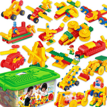 专柜正品包邮兼容乐高大颗粒创意益智拼插齿轮幼儿园教育积木玩具