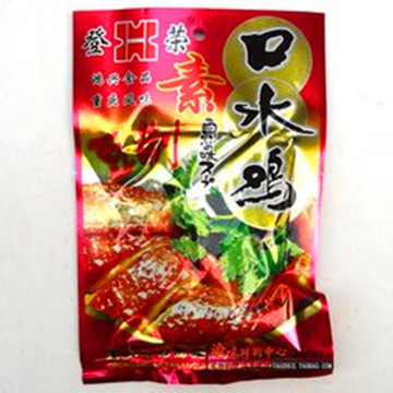 重庆特色小吃自然风味豆制品登荣口水鸡麻辣带甜的素食