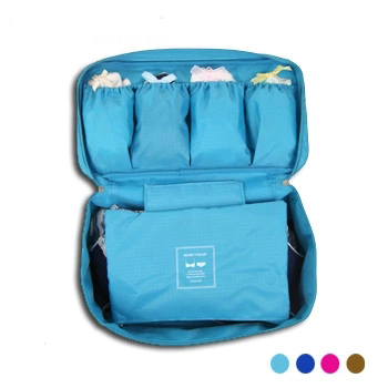 升级韩版旅行用品必备多功能便携内衣收纳包文胸整理盒可水洗