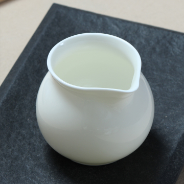 茗园梦茶具 白瓷功夫茶具创意无耳茶海公道杯陶瓷平分杯特价