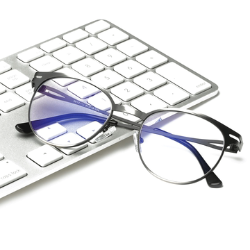 火眼金睛电脑防辐射眼镜 防蓝光护目镜 金属超轻 平光镜配近视