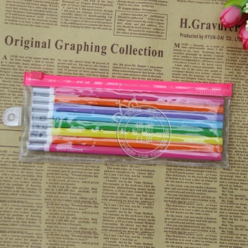 彩色铅笔 学生8色铅笔 opp袋装透明 记号笔 绘画笔具 文具批发