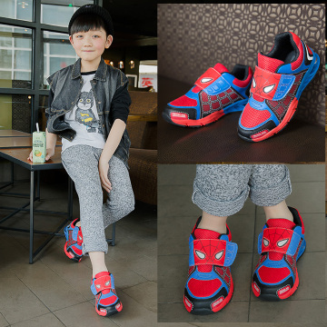 史班迪弹簧鞋2016春秋季新款儿童休闲鞋男童运动鞋透气网布卡通鞋