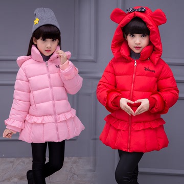童装女童棉衣2016冬季新款韩版正品中长款棉袄潮时尚加厚保暖棉服