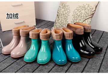 上海金路莱牌最新保暖雨鞋胶套鞋韩版高筒雨靴防水双色底防滑女