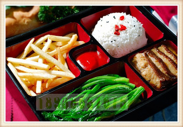 仿木制便当盒日本料理日式餐具/高级餐厅餐具/ A9-39A便当盒批发